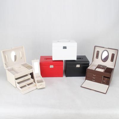 China Fashionable Collection Factory Outlet Velvet Leather Jewelry Box for sale