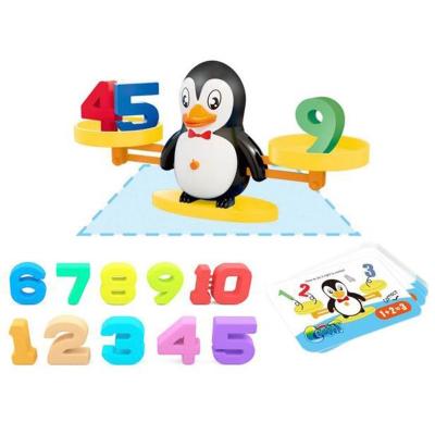 China Educational Animal Train Study Math Balance Game Toys Balance Shimmy Penguin Penguin Toy For Kids Math Game Penguin Balance With EN71 for sale