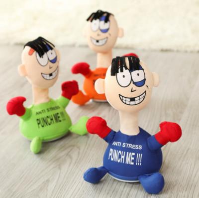 China Construction Toy Factory have to wholesale beating thug plush electric beating toy knocking head will scream toy for sale