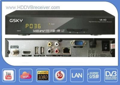 中国 完全な自動車 VU G の空 V6 DVB HD の受信機のデジタル サテライト レシーバ サポート IKS 販売のため