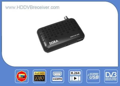 China Black Mini DVB-S DVB HD Receiver  / FTA Digital Satellite Receiver for sale