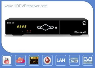 China Dual - Core CPU DVB HD Receiver Support S2 3G LAN IKS Open Encrypted Channels for sale