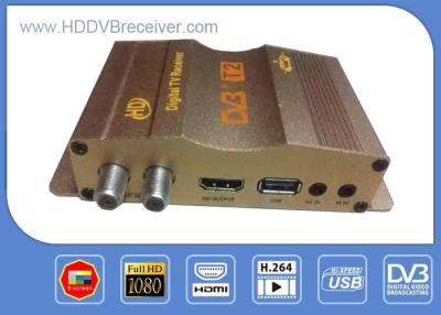 China MPEG audio del decodificador de la ayuda del receptor de 512DDRII HD Digitaces, DVB-T2 receptor del coche TV en venta