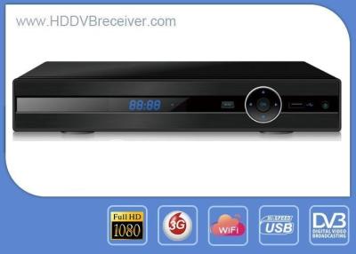 China Black HD Digital Receiver , ALI3510A DVB S2 Satellite Receiver Support WiFi , IKS for sale