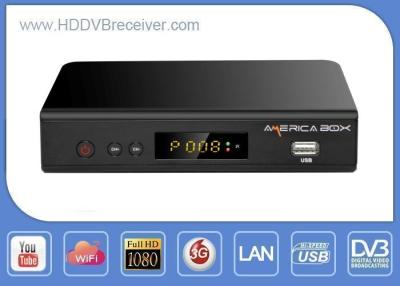 China Receptor de satélite de la parte HD DVB Digitaces de Azamerica gratis para ventilar los canales en venta