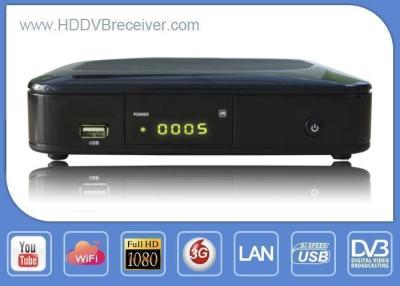 China Android Smart IPTV Box / DVB-S2 MPEG4 Satellite Receiver Full HD 1080P for sale