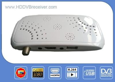 China White DVB HD Receiver Africa , EU , ASIA / High Definition Digital TV Receiver for sale