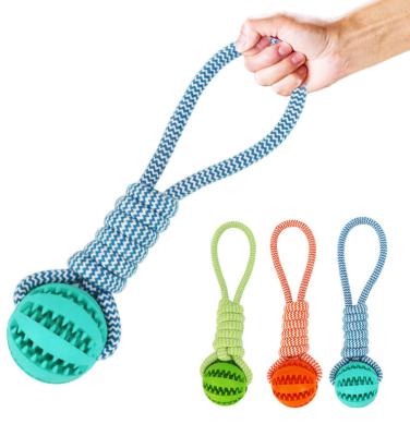 China Viable Durable Rubber Dog Toys Interactive IQ Cure Boredom Food Dog Chew Toys Dispensing Ball for sale