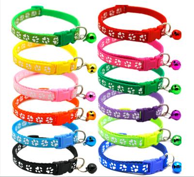 China Dogs Wholesale Cheap Adjustable Pet Collar For Cats And Small Dogs With Colorful Bells for sale