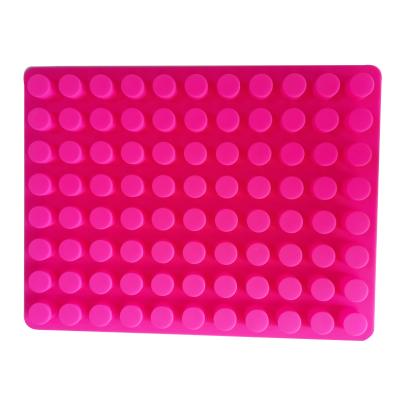 China 0357 Viable 88 Holes Cylindrical Ice Tray Mold Jelly Nougat Candy Mold Cake Decorating DIY Silicone Mold for sale