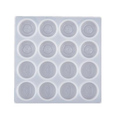 China 0148 DIY Crystal Epoxy Chess Checkers Board Mirror Silicone Mold Resin Viable Craft Chess Pieces for sale