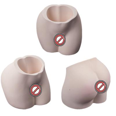 China 0156 Viable DIY Crystal Epoxy Model Butt Vase Installed Decoration Pen Holder Resin Craft Mirror Silicone Mold for sale