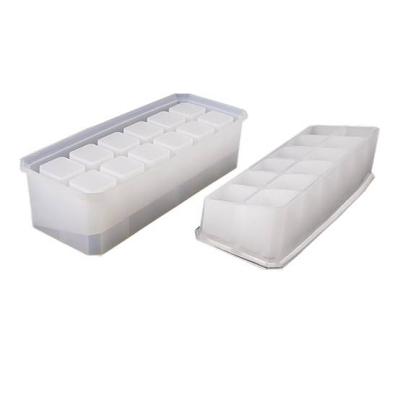 China Contemporary 029 Crystal Epoxy Resin Molds Silicone Crafts Making Twelve Square Silicone Storage Box Mold for sale