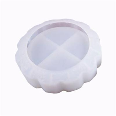 China Contemporary 025 Crystal Epoxy Mirror Ashtray Silicone Irregular Shaped Ashtray Mold Silicone for sale