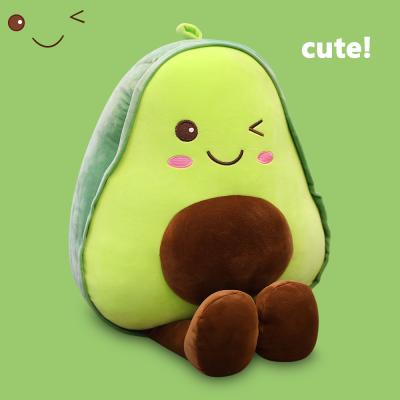 China 2021 Hot Selling Plush Stuffed Toys Cute Avocado Shaped Pillow As Gifts Avocado for sale