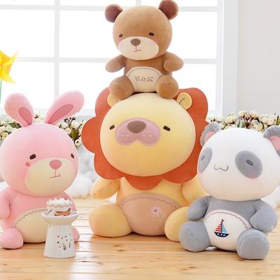 China Plush Gift For Kids Animal Group Cute Lion Stuffed Animal Pillow Cute Stuffed Toy for sale