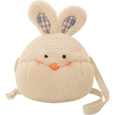 China Lovely cute cartoon animal bag frog rabbit plush bag gift stuffed pig toy bag for sale