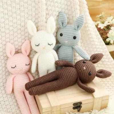 China 100% Plush Bunny Stuffed Plush Animal Toy Handmade Crochet Toys Amigurumi Rabbit Amigurumi for sale