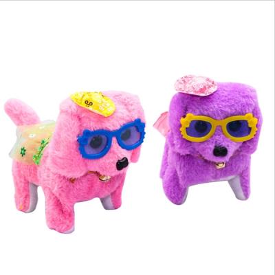 China Cute Fun Kids Pet Toys Electronic Lightweight Soft Singing Dog Plush Toy Talking Talking Dog Toy for sale