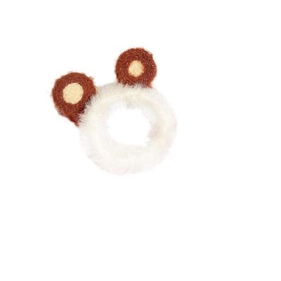 China Cute Animal Shaped Plush Headband Rabbit Shaped Hair Accessories Fashion Hair Tie For Women Cute Hair Bands For Kids for sale