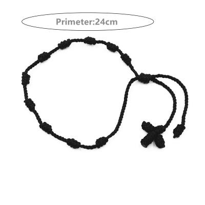 China BOHEMIA Stock Bohemia 100% Handmade Mix Color Wrap Friendship Cheap Adjustable Cross Bracelets for sale