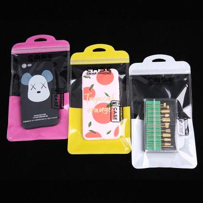 China Recyclable Color Packaging Bag Translucent Spot Cute Electronics Accessories Phone Case Plastic Bag Ziplock Bag for sale