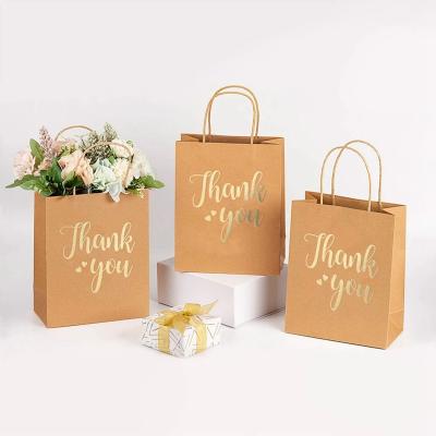 China Customized Recyclable Take Away Food Bag Fashion Shopping Bag Brown Kraft Paper Bags for sale