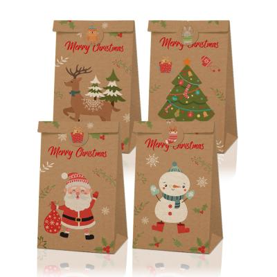 China Recycled Materials Wholesale Customized Printing Festival Christmas Gift Paper Bags Kraft Paper Bags With Your Own Logo for sale