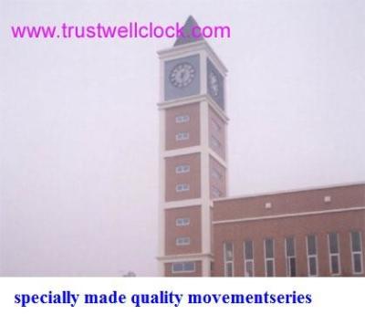 China movement for three faces school building clock,mechanism for three side school clock-GOOD CLOCK YANTAI)TRUST-WELL CO LTD for sale