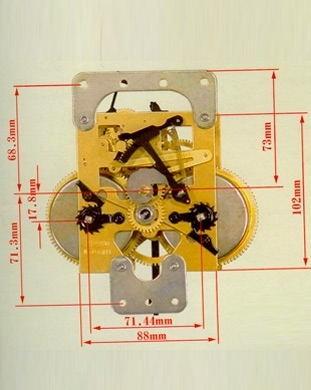 China Chefoo 31 day key wind movement /mechanism for grandfather clocks for sale