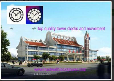 China Tower/ building clocks 1 -4 faces single side double faces three or four faces for sale