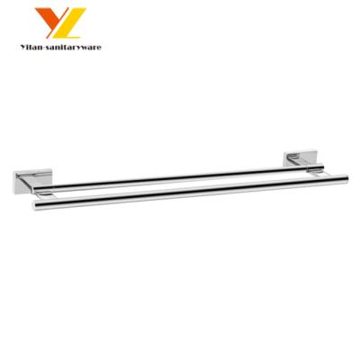 China Modern Modern Brass Wall Mount Bathroom Double Towel Rails Towel Rails for sale