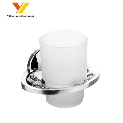 China Modern Design Chrome Toothbrush Holder Traditional Bathroom Cup And Tumbler Holder for sale