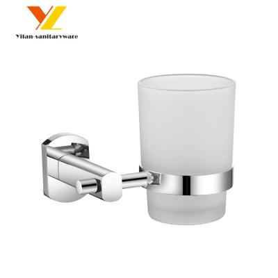 China High Quality Eco-friendly Zinc Bathroom Toothbrush Holder Wall Glass Tumbler Holder for sale