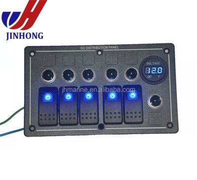 China Marine\yacht\automotive\atv\camper...Hot Sale 12~24V Electric Yacht Boat Marine Marine Rocker Switch Panel For for sale