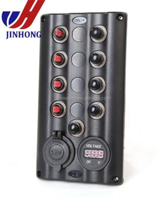 China Waterproof Electronic/Marine/Jeep/Boat Inverter 12V Boat Control Panel With Circuit Breakers for sale