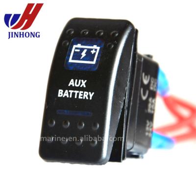 China Automotive Electronics / Marine / Jeep / Boat Waterproof Illuminated Racing Dpdt 6 Pin 12volt COCKPIT SWITCH for sale