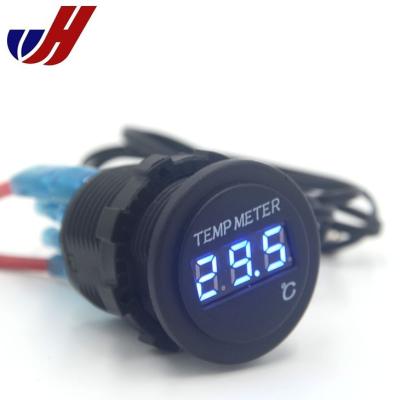 China ABS 12V LED Digital Thermometer Automotive Vehicle Boat Around Temperature Meter for sale