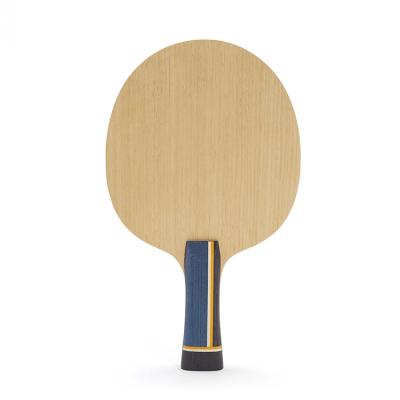 China Sports Diary\Training Wood Ayous 7 Layer Long Handle Table Tennis Racket Pure Wood Base Plate Counterattack Blade for sale