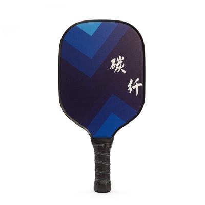 China New Professional Custom Logo Friction Design Outdoor Pickleball Paddle Carbon Fiber Wood Pickleball Racket for sale