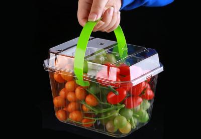 China Thickened Portable Disposable Fruit Strawberry Picking Basket With Handle for sale