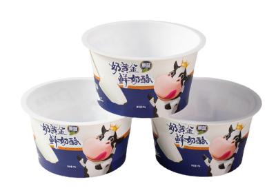 China rollt Plastikwegwerf130ml eiscreme-Salat runde Schüssel-Jogurt-Schalen zu verkaufen