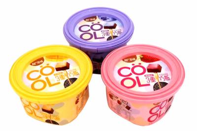 Cina tazze di plastica eliminabili del gelato della coppa gelato 280ml per il dessert 10oz in vendita