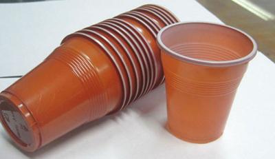 China 5 onças 166ml Juice Cups descartável, copos de café plásticos feitos sob encomenda da cor dobro à venda