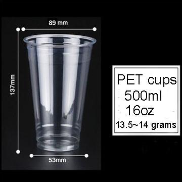 Cina La radura amichevole della tazza/ANIMALE DOMESTICO dell'ANIMALE DOMESTICO di Eco 500ml 16 Oz foggia a coppa il diametro superiore 90 in vendita