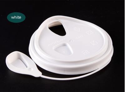 China Food Grade PP Material Disposable Plastic Lids For Coffee Shop / Milk Tea Store for sale