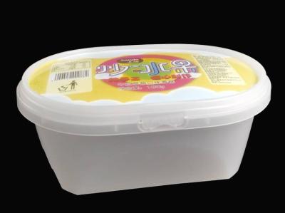 Chine conteneurs ovales jetables de 500ml pp avec la bouche bourreur-évidente pour le yaourt à vendre