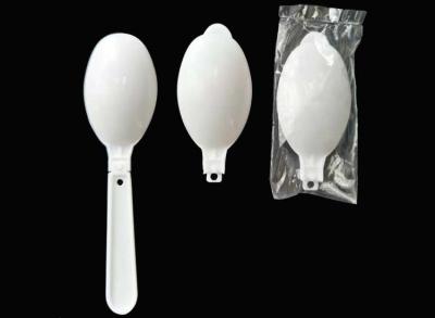 China Eco Friendly White Disposable Plastic Folding Spoon For Fast Food Porridge for sale