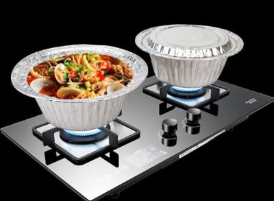 China runde GRILL 7oz Aluminiumfolie-Wegwerfschüsseln mit Deckel zu verkaufen