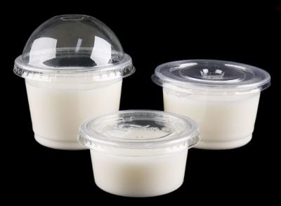 China 250ml 180ml 250ml 300ml Ice Cream Cups Disposable Yogurt Container PP Material Pudding cups for sale